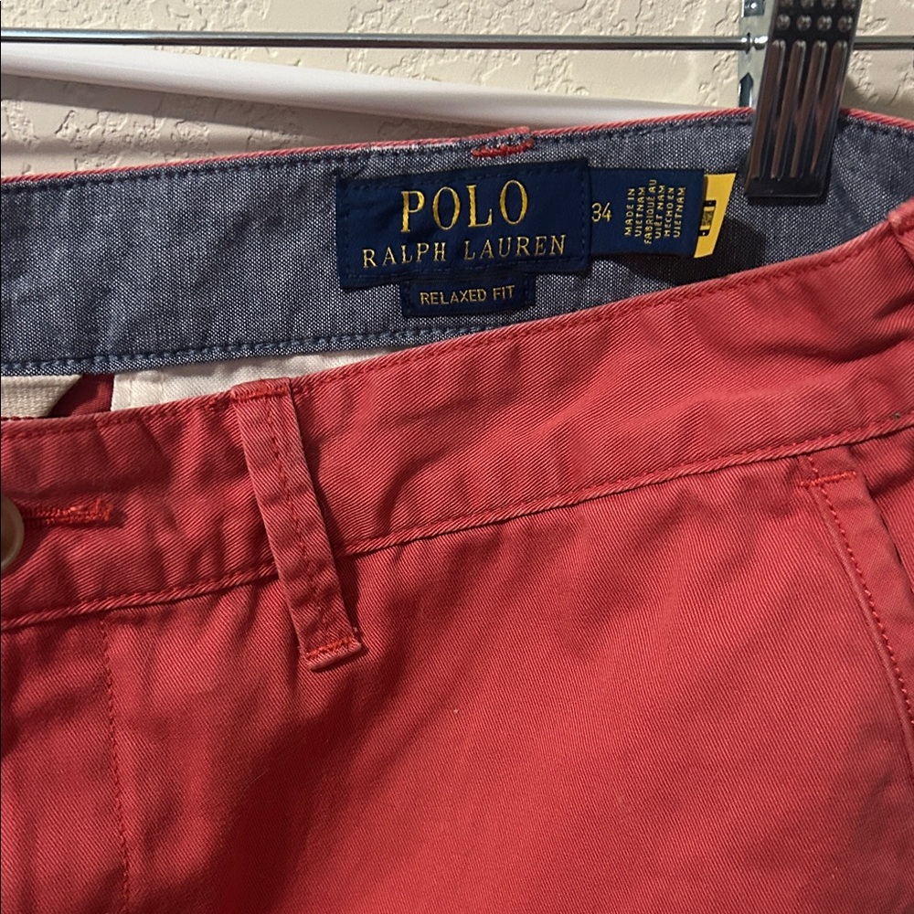 Polo Ralph Lauren Red Relaxed Fit Shorts